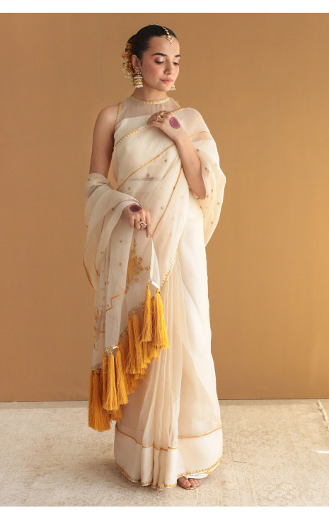 Ivory Saree